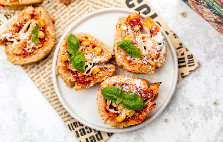 Recept - Proteínové pizza slimáky so šunkou a kukuricou