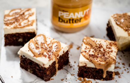 Fitness recept: Brownies cheesecake s arašídovým máslem