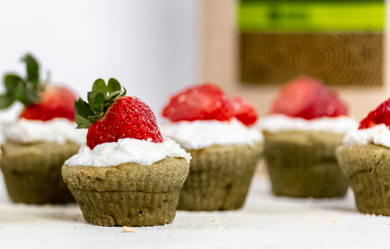Fitness recept: Ragacsos Matcha cupcake túró mázzal