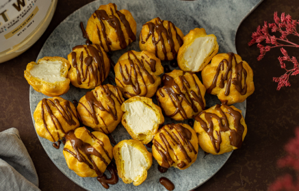 Fitness recept: Túrókrémes profiterol