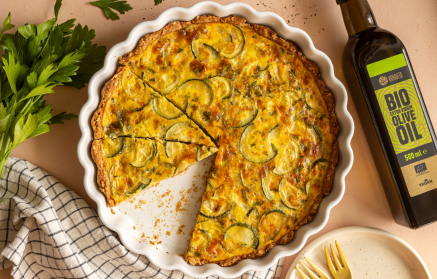 Fitness recept: Sajtos cukkinis quiche