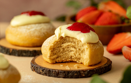 Fitness recept: Túrós-lekváros fánk kelttésztából