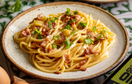 Fitnesz recept: Carbonara spagetti