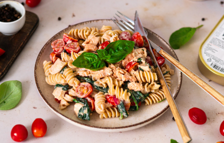 Fitness recept: Krémes tészta lazaccal