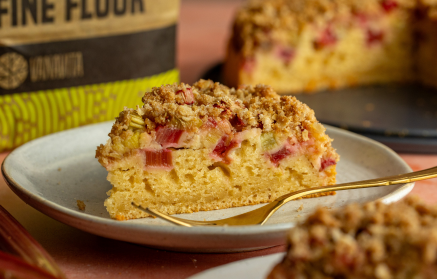 Fitness recept: Rebarbarás crumble torta