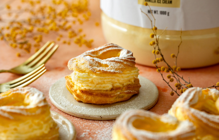 Fitness recept: Képviselőfánk-koszorúk pudingos krémmel