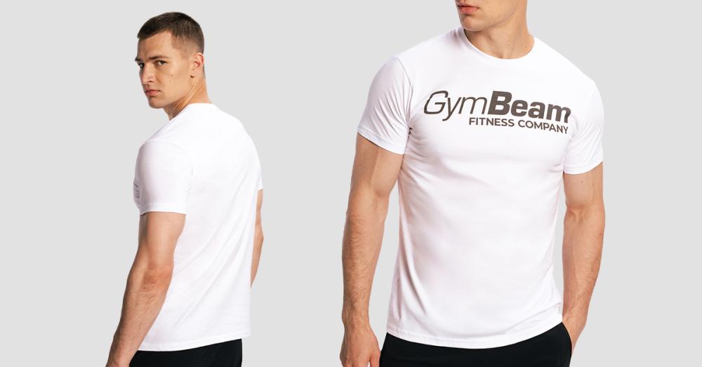 Fitness White T-shirt - GymBeam