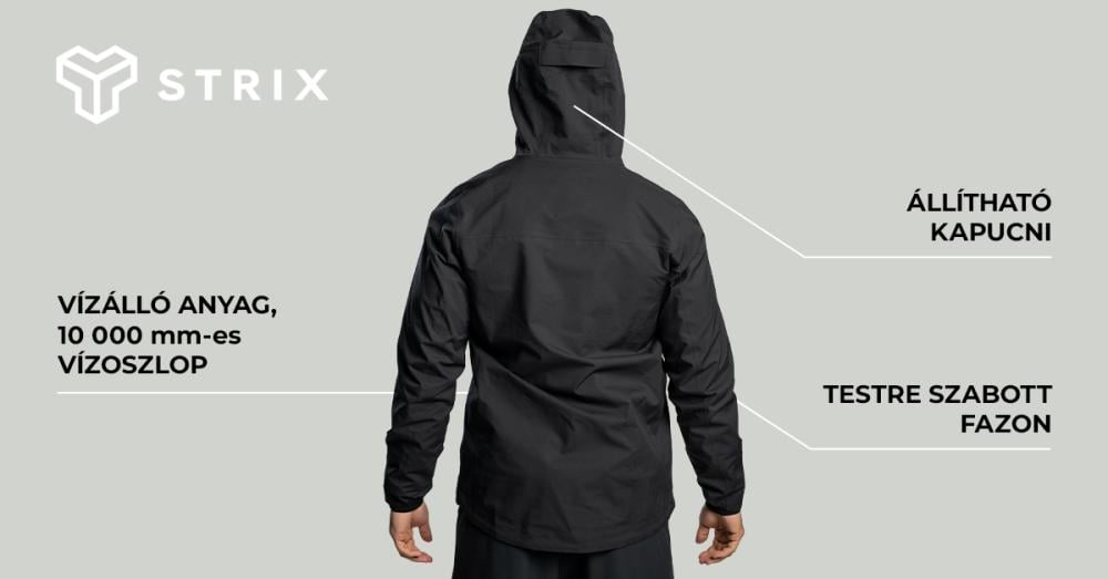 Férfi Vertex Jacket Black - STRIX