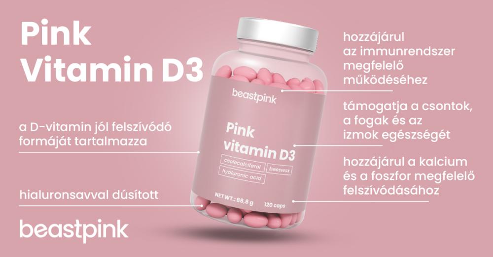 Rózsaszín D3-vitamin
