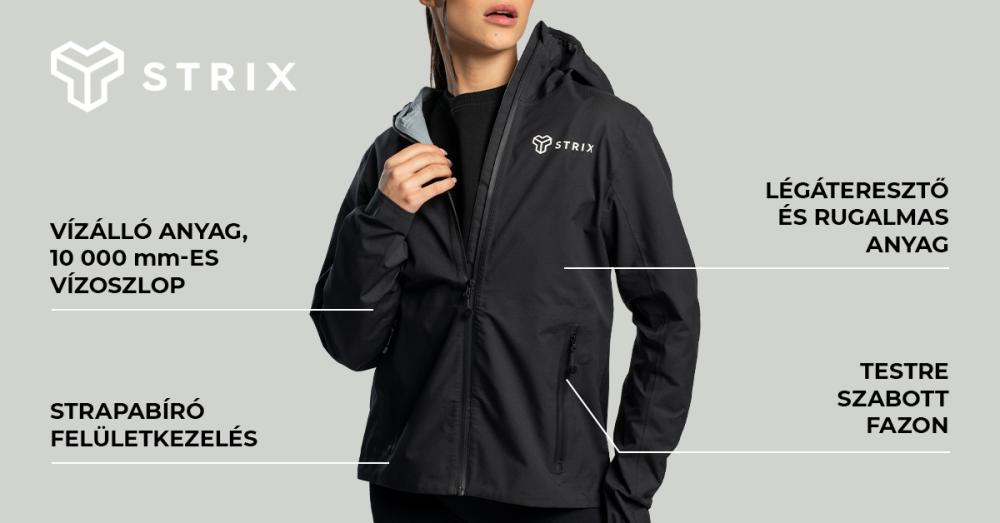 Női Vertex dzseki fekete - STRIX
