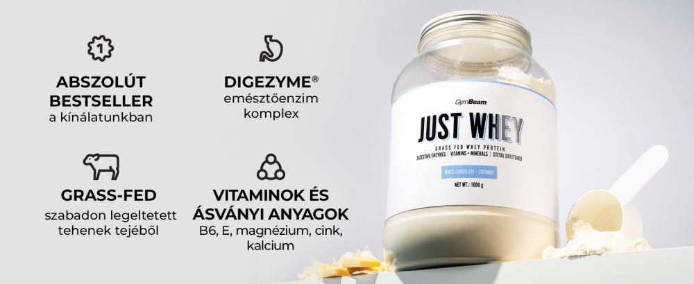 A legjobb fűvel táplált fehérje - Just Whey Grass-Fed Protein - GymBeam