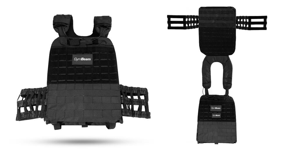 Tactical Black Weighted Vest - GymBeam
