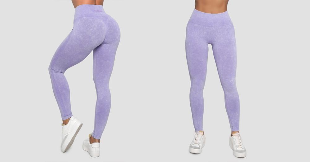 Női Lift Violet varrás nélküli leggings - GymBeam