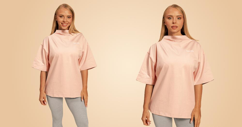 Women‘s Bliss Oversized Top Pink - BeastPink	