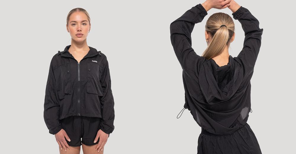 Women‘s Flow Jacket Black - GymBeam