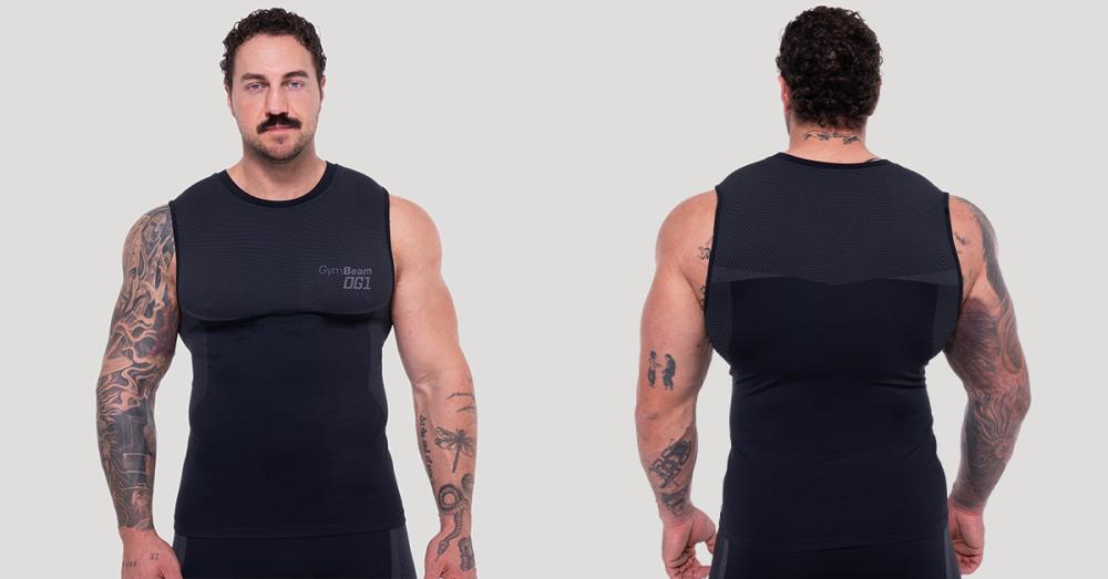 OG1 Seamless Tanktop Black/Grey - GymBeam