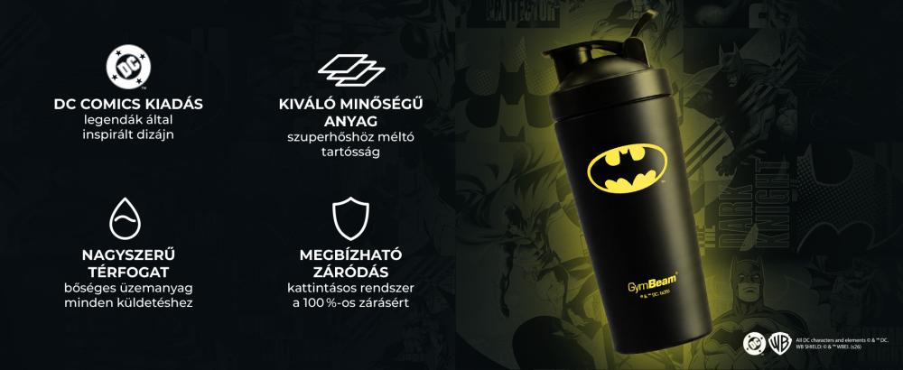 Batman™ acél shaker 750 ml jellemzői - GymBeam