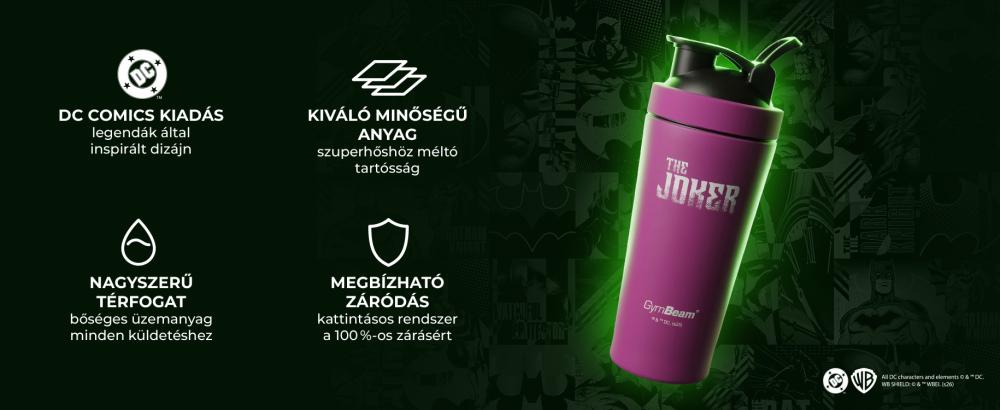 Joker™ acél shaker 750 ml jellemzői - GymBeam