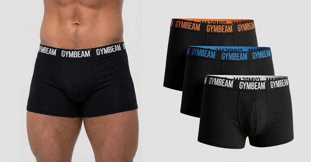 FIT Trunks férfi boxeralsó 3Pack Black - GymBeam