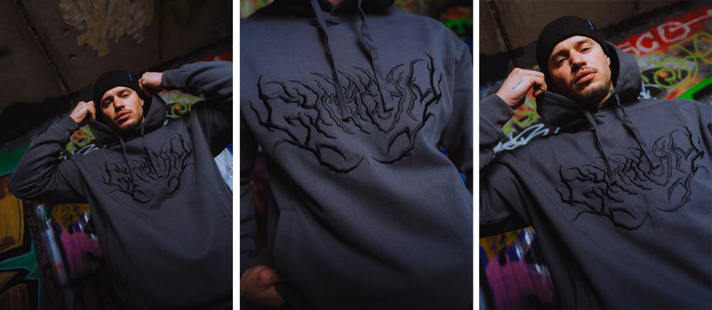 Thorn Hoodie Grey - GymBeam