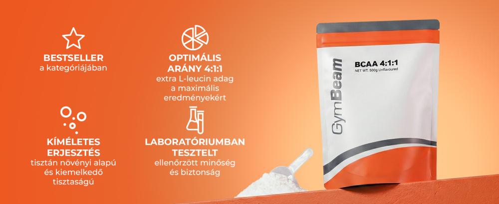 BCAA 4:1:1 Instant - GymBeam termék legfőbb előnyei