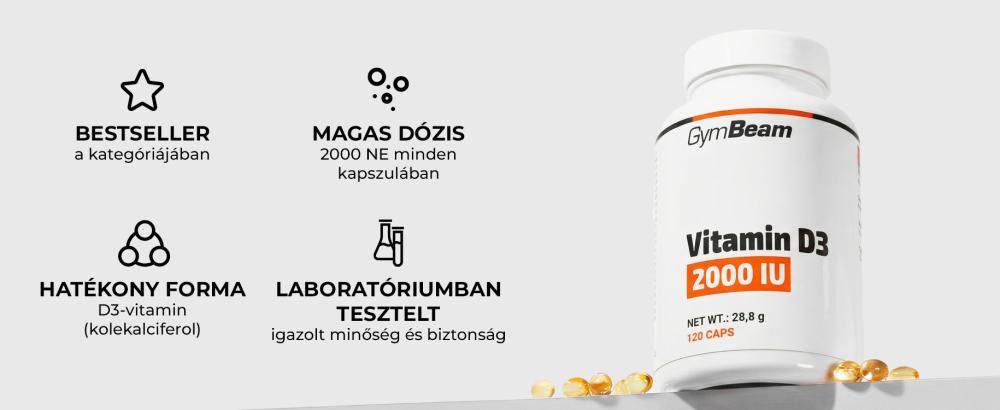 D3-vitamin 2000 IU - GymBeam