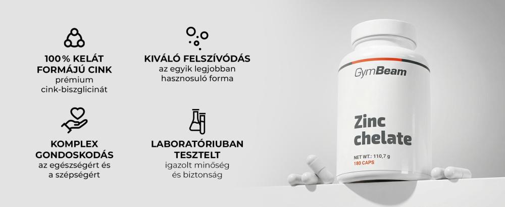 Benefits and features of Zinc chelate (Bisglycinate) - GymBeam
