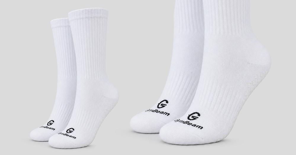 Functional Crew Socks White - GymBeam