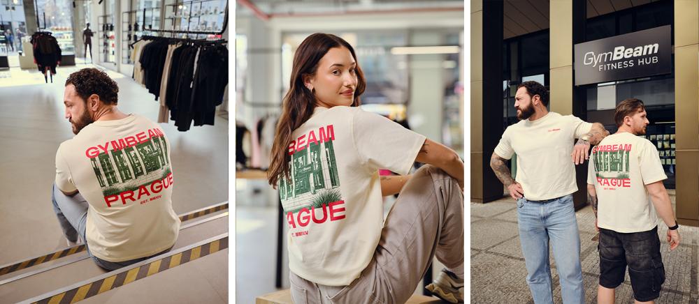 T-shirt Prague Cream - GymBeam
