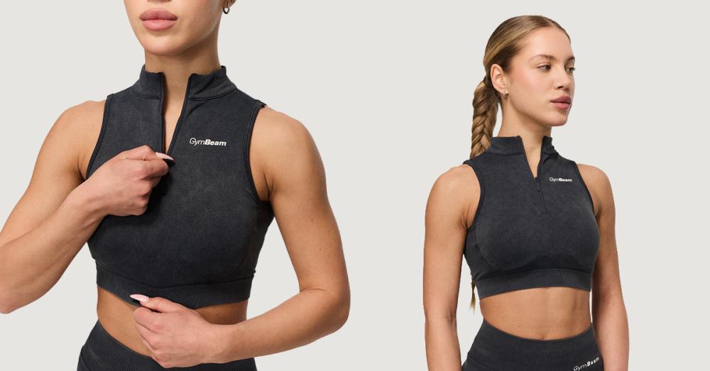 Fierce Seamless sportmelltartó sötétszürke - GymBeam