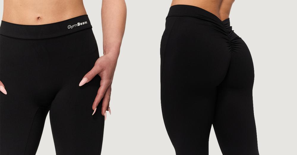 Női Fierce V-kivágású nadrág fekete - GymBeam