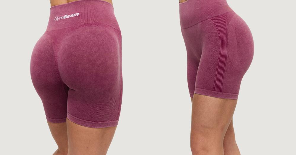 Dámské bezešvé šortky Lift Plum - GymBeam