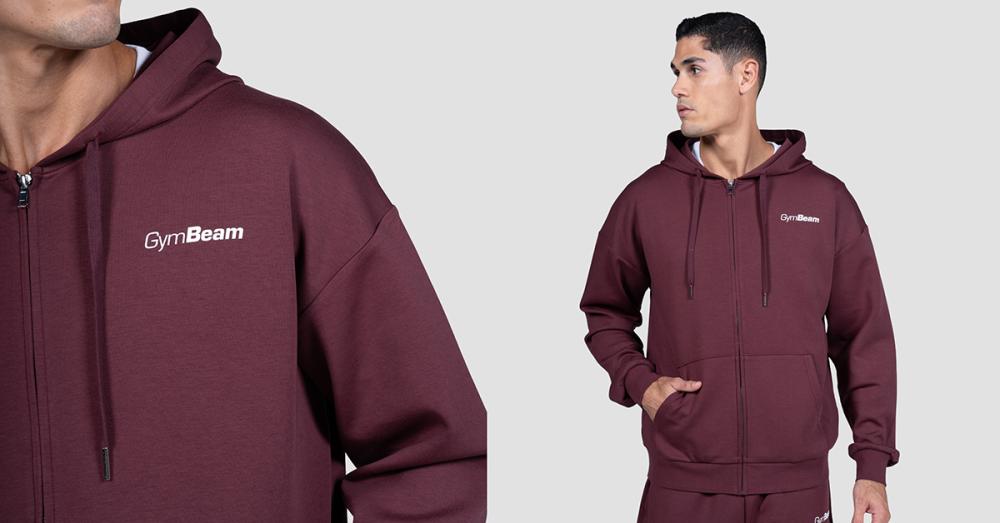 Relay Zip Hoodie Fig - GymBeam