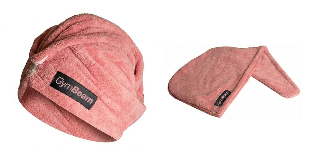 Hajszárító törölköző Pink - GymBeam