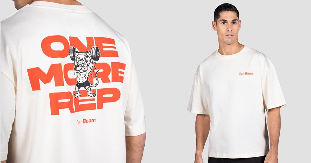 GymRat póló Krém - GymBeam