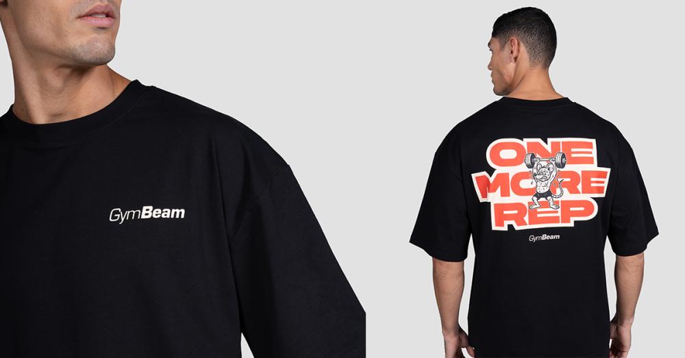 GymRat póló Fekete - GymBeam