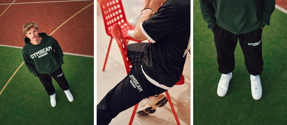 Varsity Sweatpants Black - GymBeam