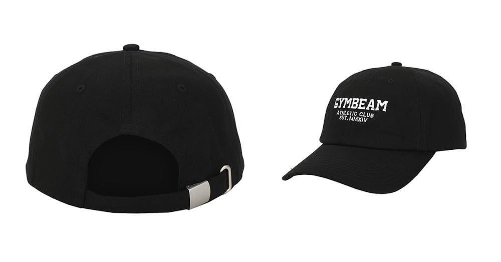 Athletic Club Cap Black - GymBeam
