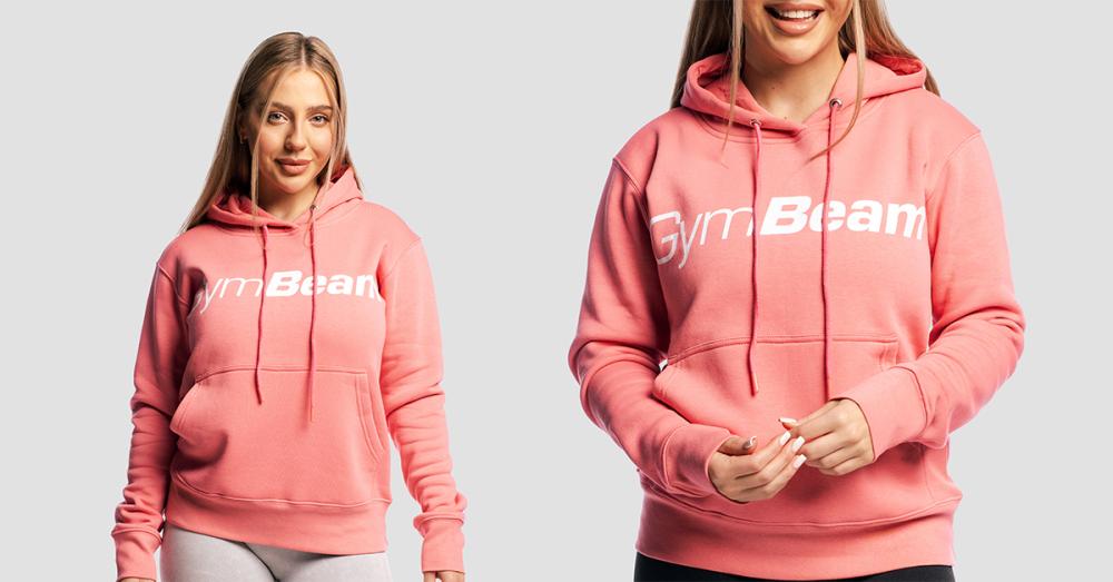 Női Hoodie Athlete Rózsaszín - GymBeam