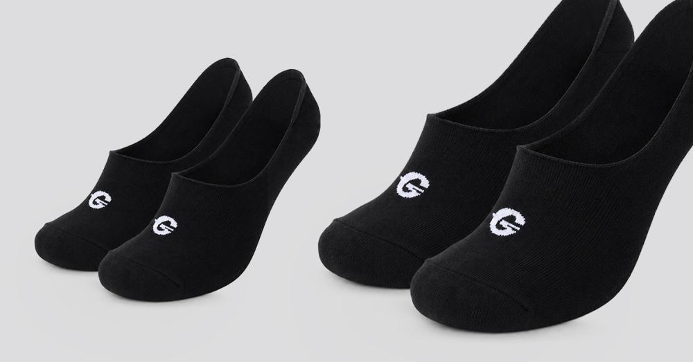 No-Show zokni 2Pack Black - GymBeam
