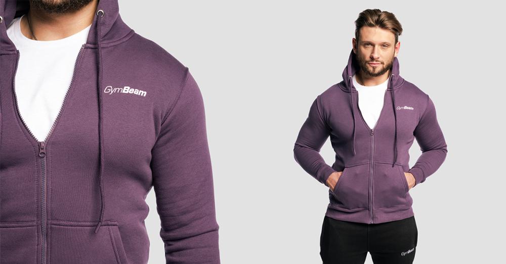 Zipper Hoodie Pulóver Obsidian - GymBeam