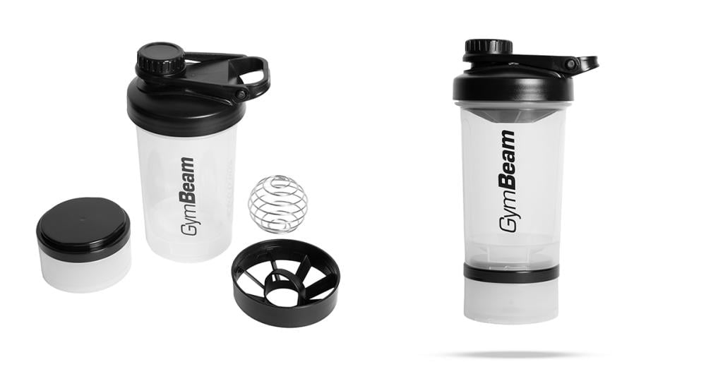 Multi-Storage Shaker 2in1 Átlátszó 500 ml - GymBeam