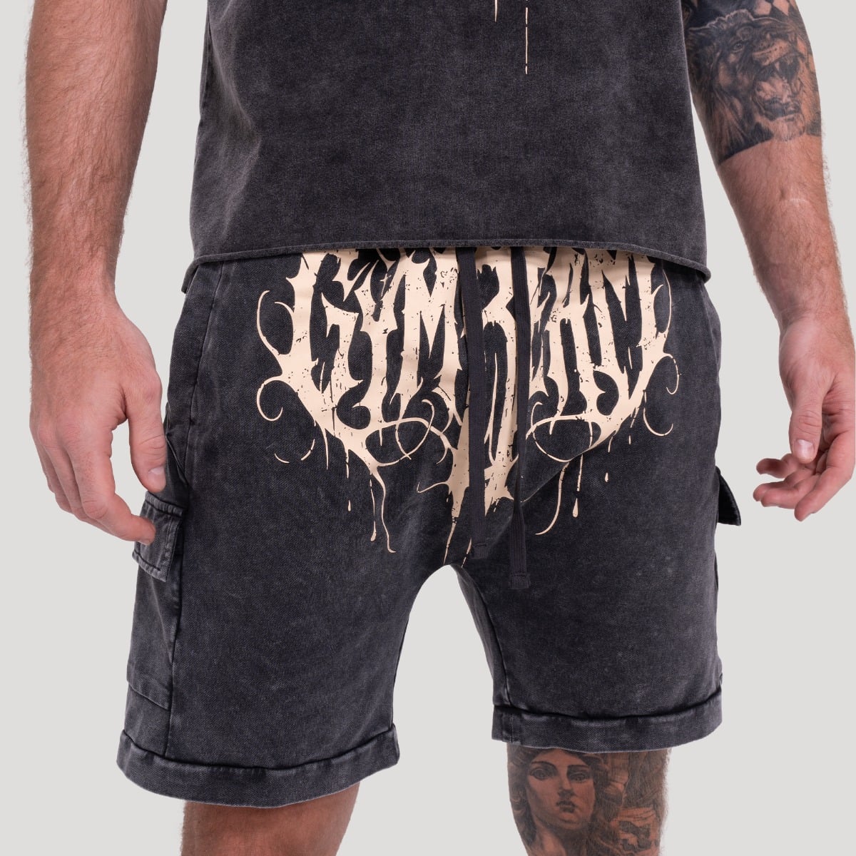 Abyss rövidnadrág Charcoal - GymBeam