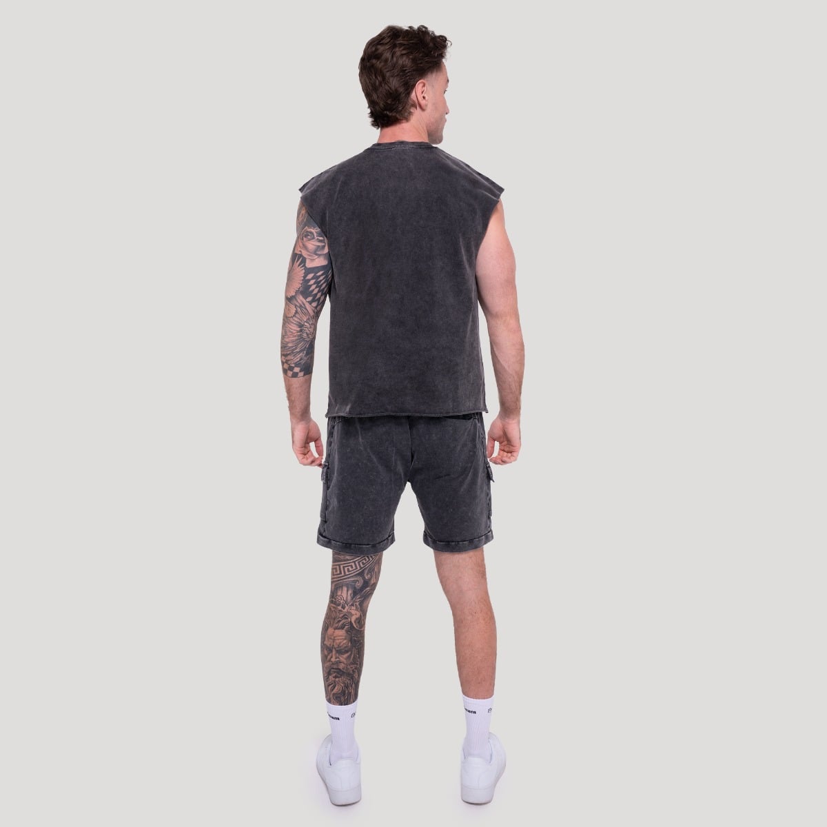 GymBeam Abyss Shorts Charcoal - Méret: S | Szín: Fekete | Tömeg: 0,45 g | Csomag: 42 · záber 6