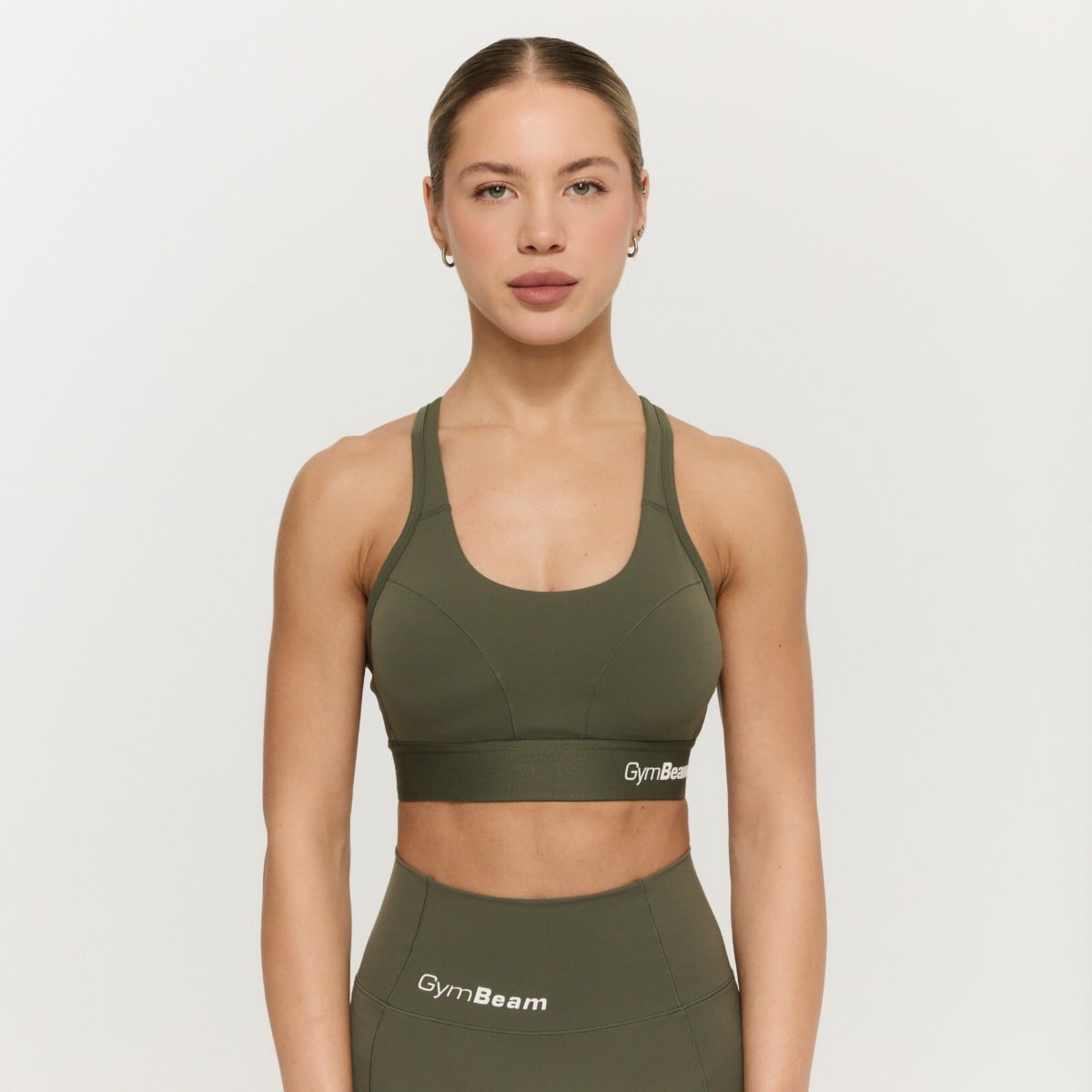 Combat sportmelltartó Olive Grey - GymBeam