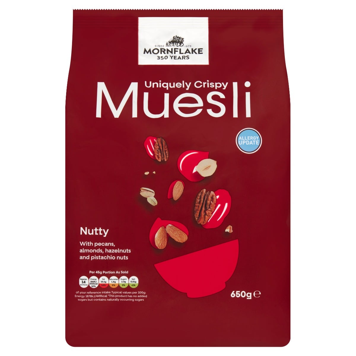 Nutty ropogós müzli, 650 g - Mornflake
