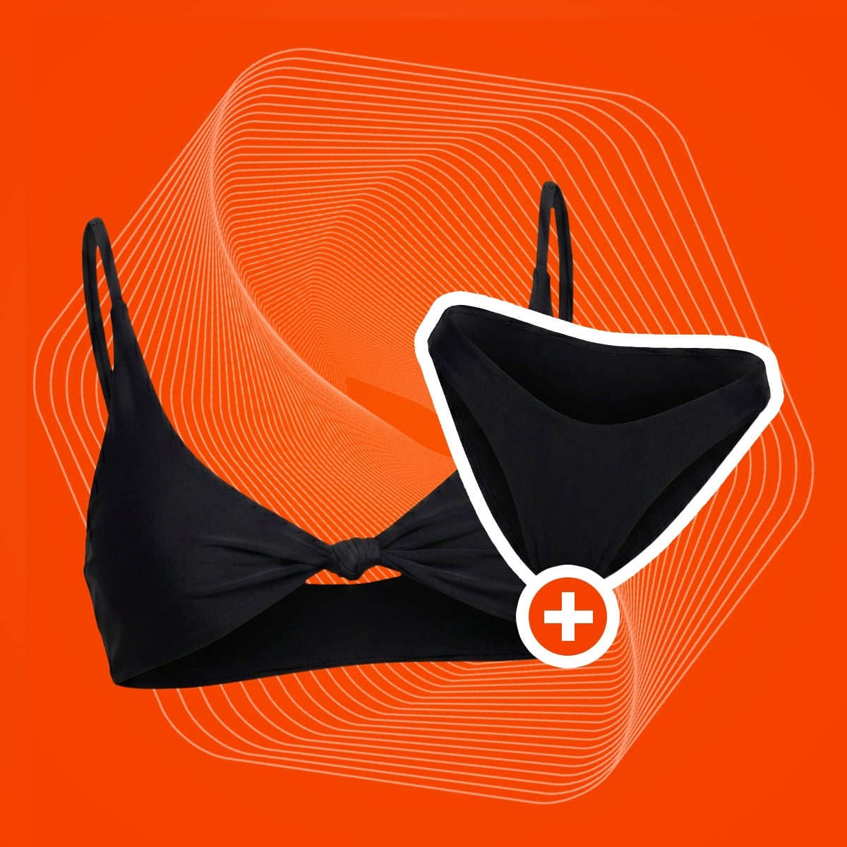 CURACAO bikinifelső Black - GymBeam + ajándék