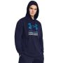 Rival Terry Graphic kapucnis pulóver Blue - Under Armour XL