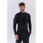 Active Long-Sleeve Black férfi hosszú ujjú póló - NEBBIA XXL