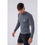 Active Long-Sleeve Grey férfi hosszú ujjú póló - NEBBIA XXL